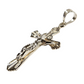Unisex 925 Silver Jesus cross pendant