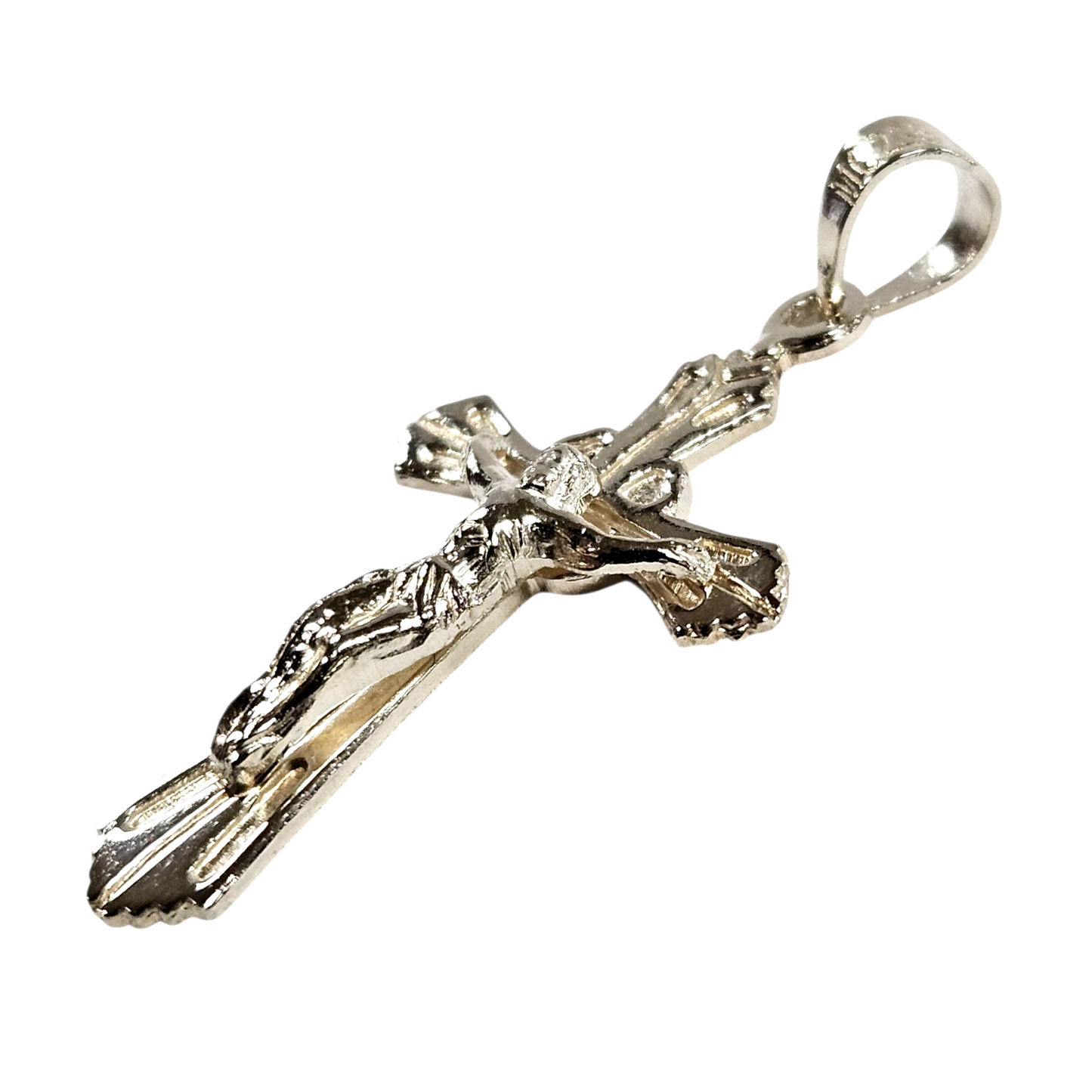 Unisex 925 Silver Jesus cross pendant