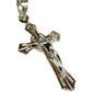Unisex 925 Silver Jesus cross pendant