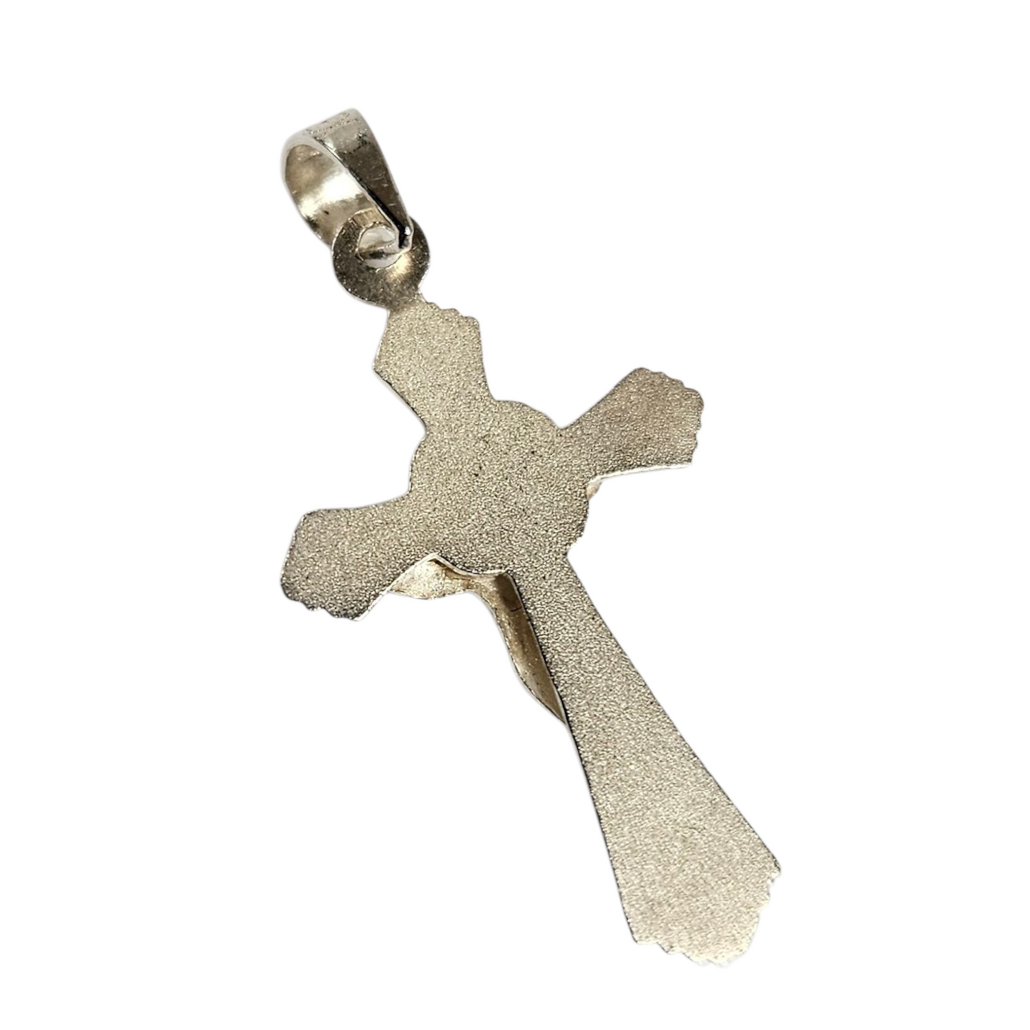Unisex 925 Silver Jesus cross pendant