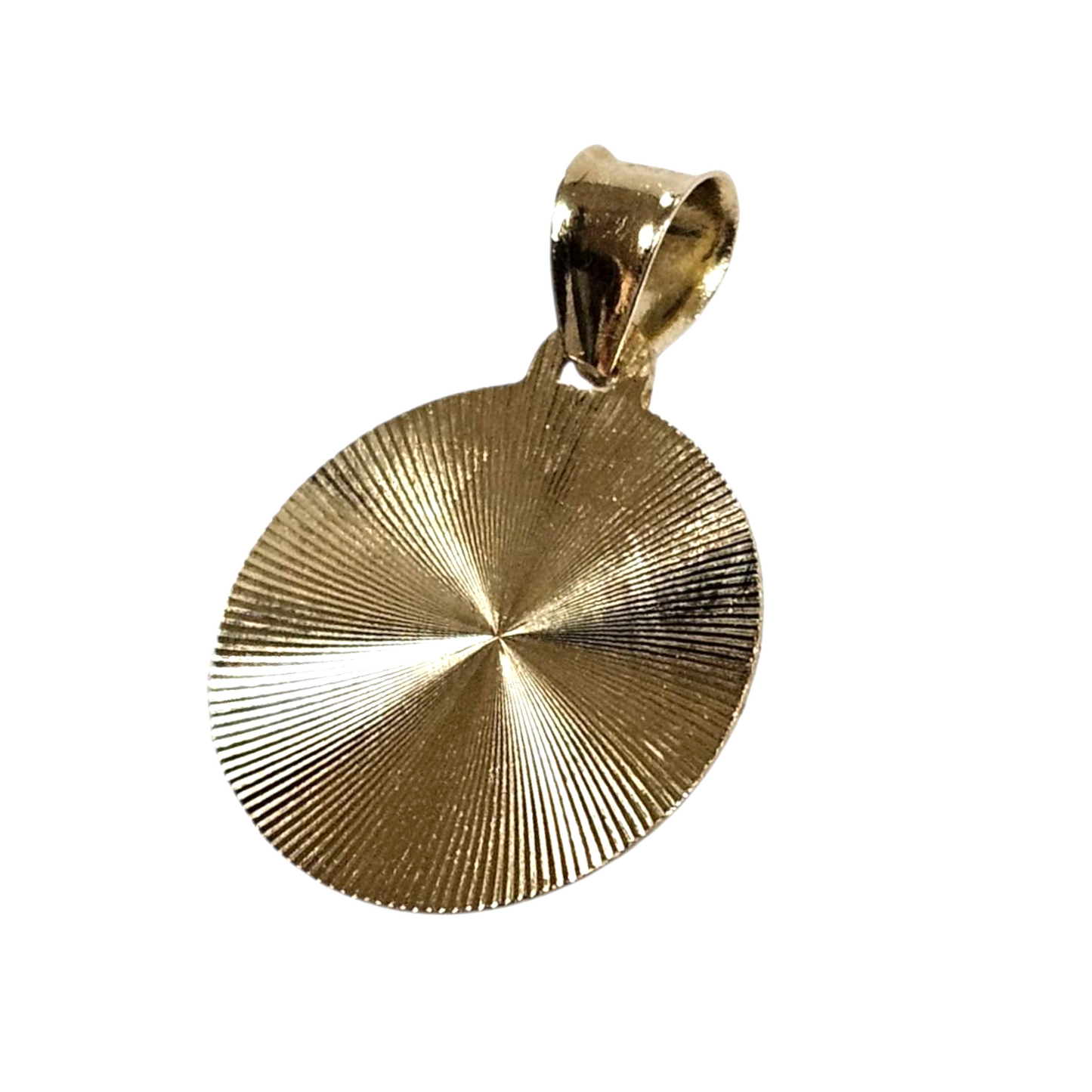 14k  Unisex Yellow Gold tri-tone virgen Pendant