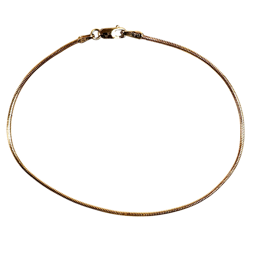 Ladies 14k Yellow gold Snake bracelet