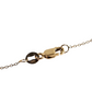 Ladies 14k yellow gold beaded chain necklace