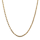 Ladies 14k Yellow Gold Hollow Rope chain