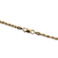 Ladies 14k Yellow Gold Hollow Rope chain