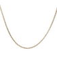 Ladies 14k Yellow Gold Hollow link chain necklace