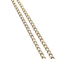 Ladies 14k Yellow Gold Hollow link chain necklace