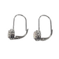 Ladies 925 Silver Opal ZC drop hoop earrings