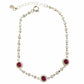 Ladies .925 Silver Ruby ZC Bracelet