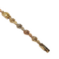 14K Ladies Yellow gold Turtle & Flower Tri-Tone Diamond Bracelet