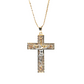 14k Unisex 14K Yellow gold Jesus Cross pendant