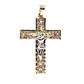 14k Unisex 14K Yellow gold Jesus Cross pendant