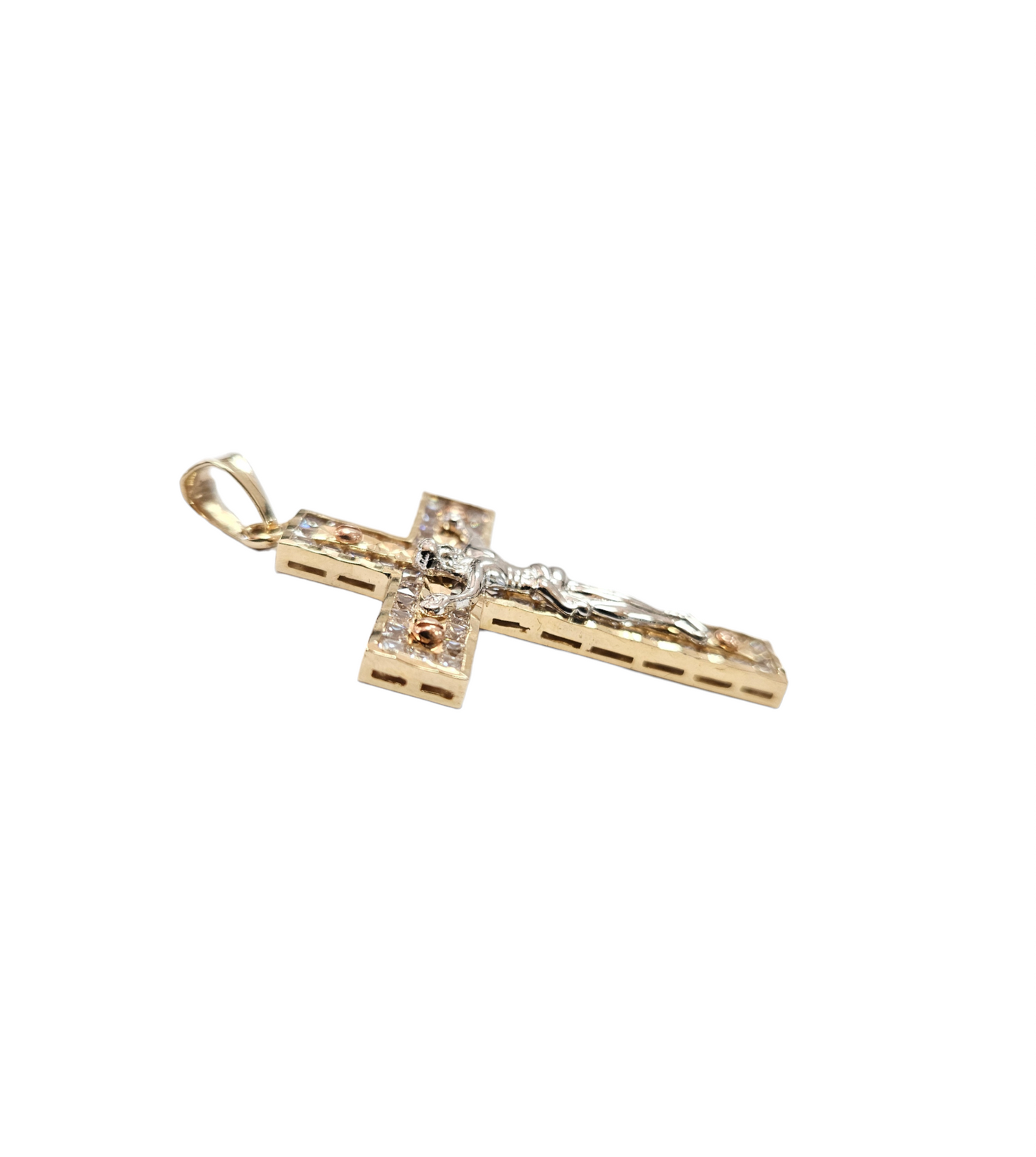 14k Unisex 14K Yellow gold Jesus Cross pendant