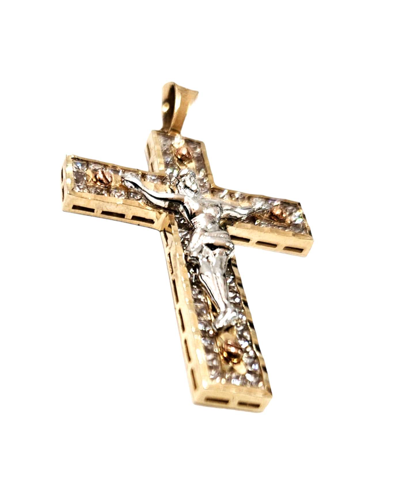 14k Unisex 14K Yellow gold Jesus Cross pendant