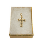 14k Unisex Yellow gold Cross Pendant