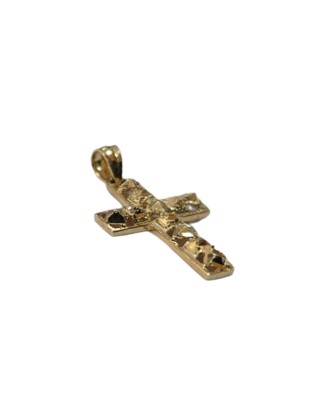 14k Unisex Yellow gold Cross Pendant