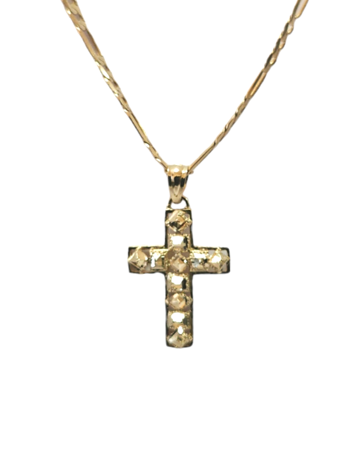 14k Unisex Yellow gold Cross Pendant