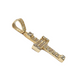14k Unisex Yellow Gold ZC cross pendant