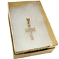 14k Unisex Yellow Gold ZC cross pendant