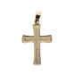 14k Unisex Yellow Gold cross Pendandt