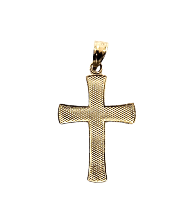 14k Unisex Yellow Gold cross Pendandt