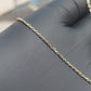 14k Yellow Gold Ladies Clover onyx pendant necklace