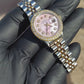 Rolex Ladies 26mm Datejust 6517 Custom Pink Two tone MOP diamond