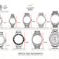 Rolex 36mm Datejust 16013 Wimbledon dial two-tone jubilee