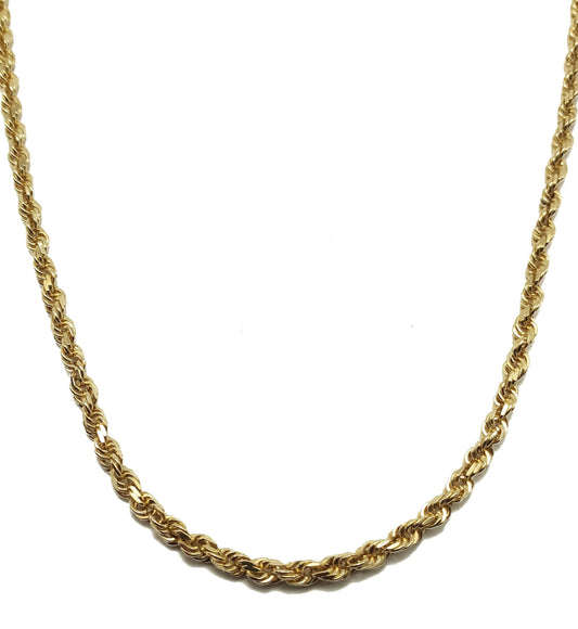 14K Yellow Gold Rope Chain