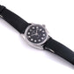 Rolex 36mm Datejust 16030 Black Diamond Steel On Leather