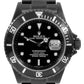 Rolex Mens 40mm Submariner Oyster 16610 Custom Black DLC-PVD Coated