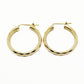 14K Yellow gold hoop earrings