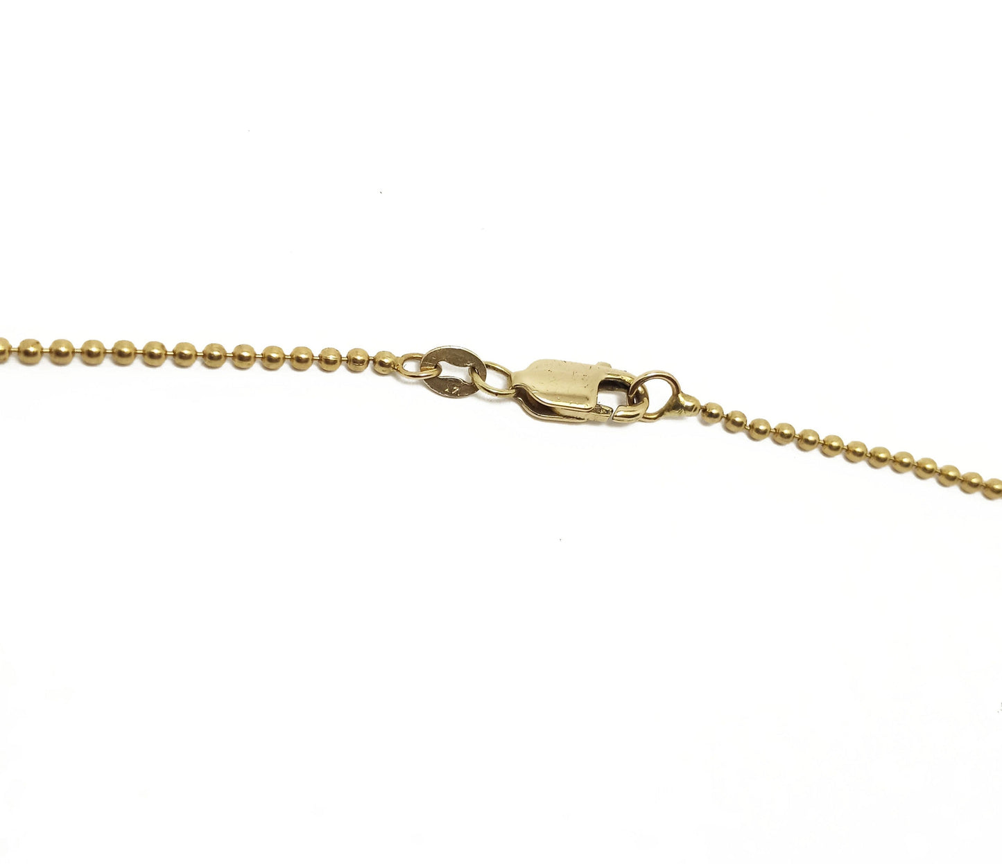 14K Gold tri-tone Diamond Dolphin Necklace