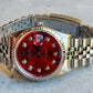 Rolex 36mm Datejust 16234 Red Diamond jubilee