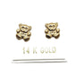14K Yellow Gold Baby Bear Stud Earrings