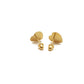 14K yellow gold virgen de Guadalupe stud earrings