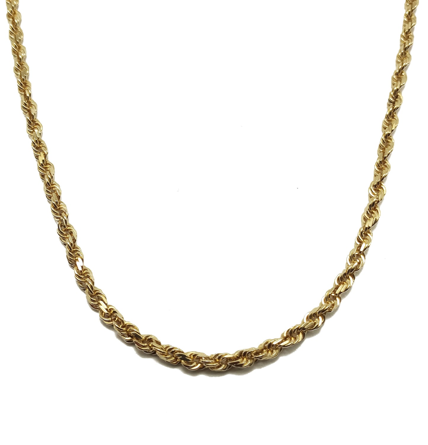 14K Yellow Gold Rope Necklace