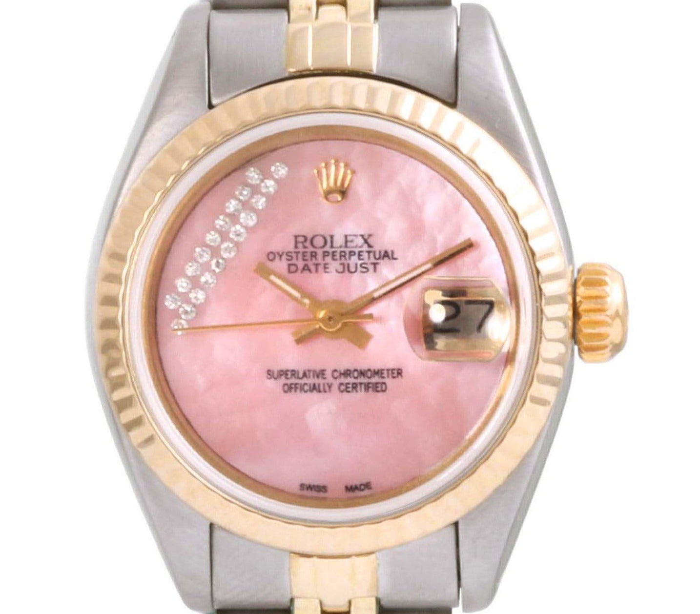 Rolex Ladies 26mm Datejust 6917 Pink MOP diamond Jubilee