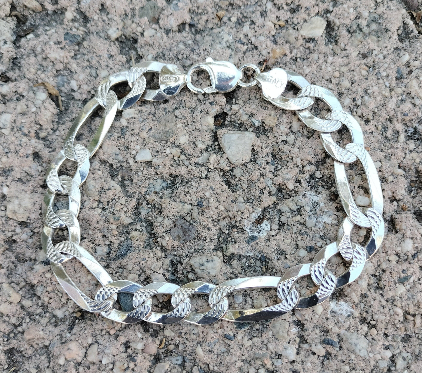 Unisex 925 Silver Cartier Link Bracelet
