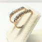 Ladies 14k yellow gold diamond j hoop earings - Luxury Diaz