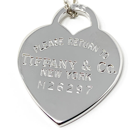 Tiffany&Co.925 Silver Heart Charm Pendant