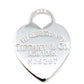 Tiffany&Co.925 Silver Heart Charm Pendant