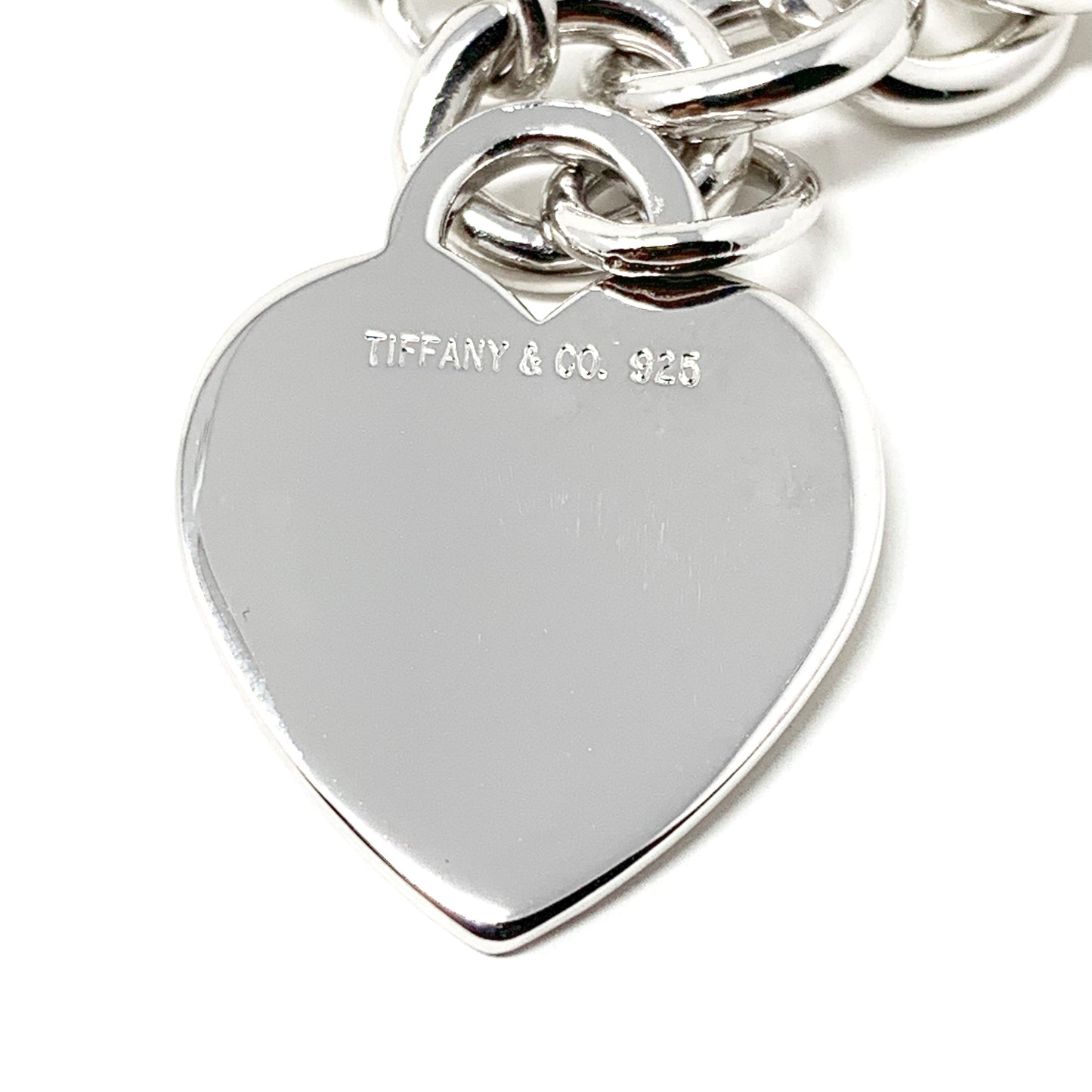 Tiffany &Co. Silver Heart Charm Bracelet