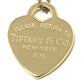 Tiffany&co New York ladies .925 silver yellow gold plated chain & heart pendant - Luxury Diaz