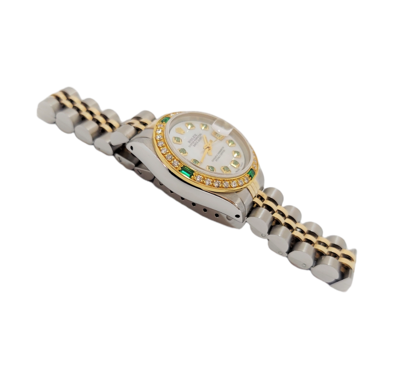 Rolex Ladies 26mm Datejust 6917 Emerald MOP diamond