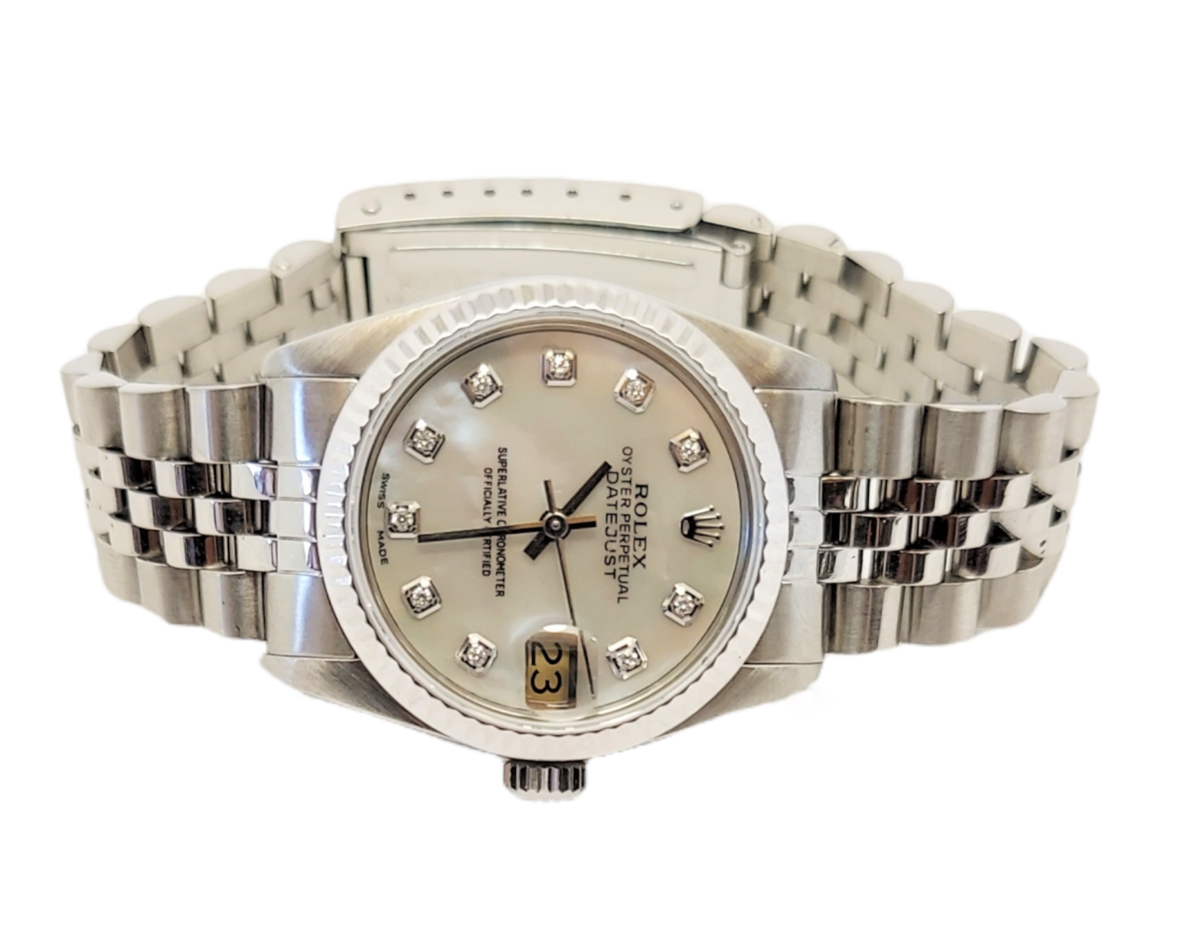 Rolex Ladies 31mm Datejust 68274 MOP Diamond Dial jubilee – Luxurydiaz inc