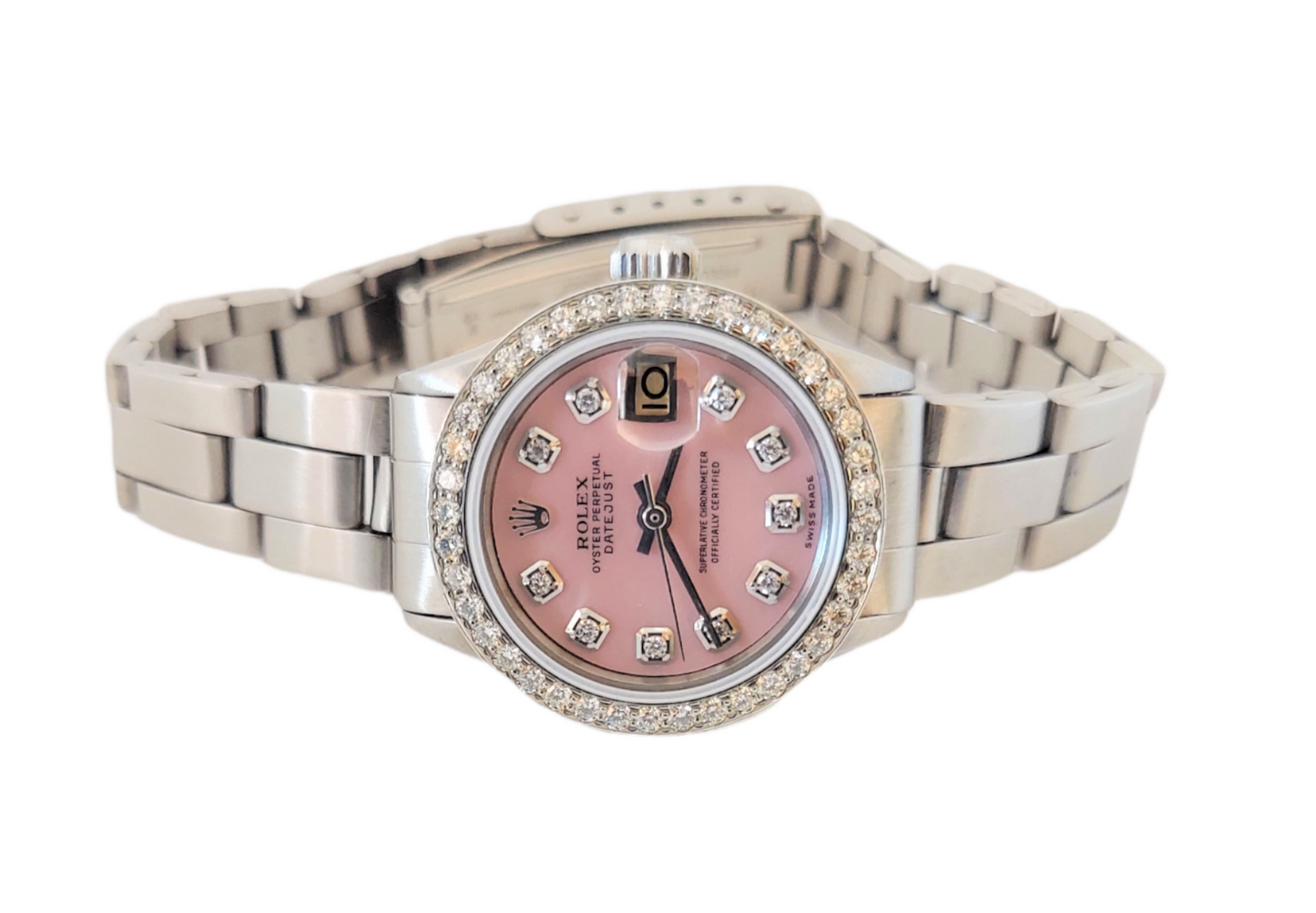 Rolex Ladies 26mm Datejust 6516 Pink MOP Diamond