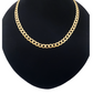 14k Yellow gold Unisex Curb Link necklace