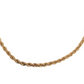14k Yellow Gold unisex Rope Necklace