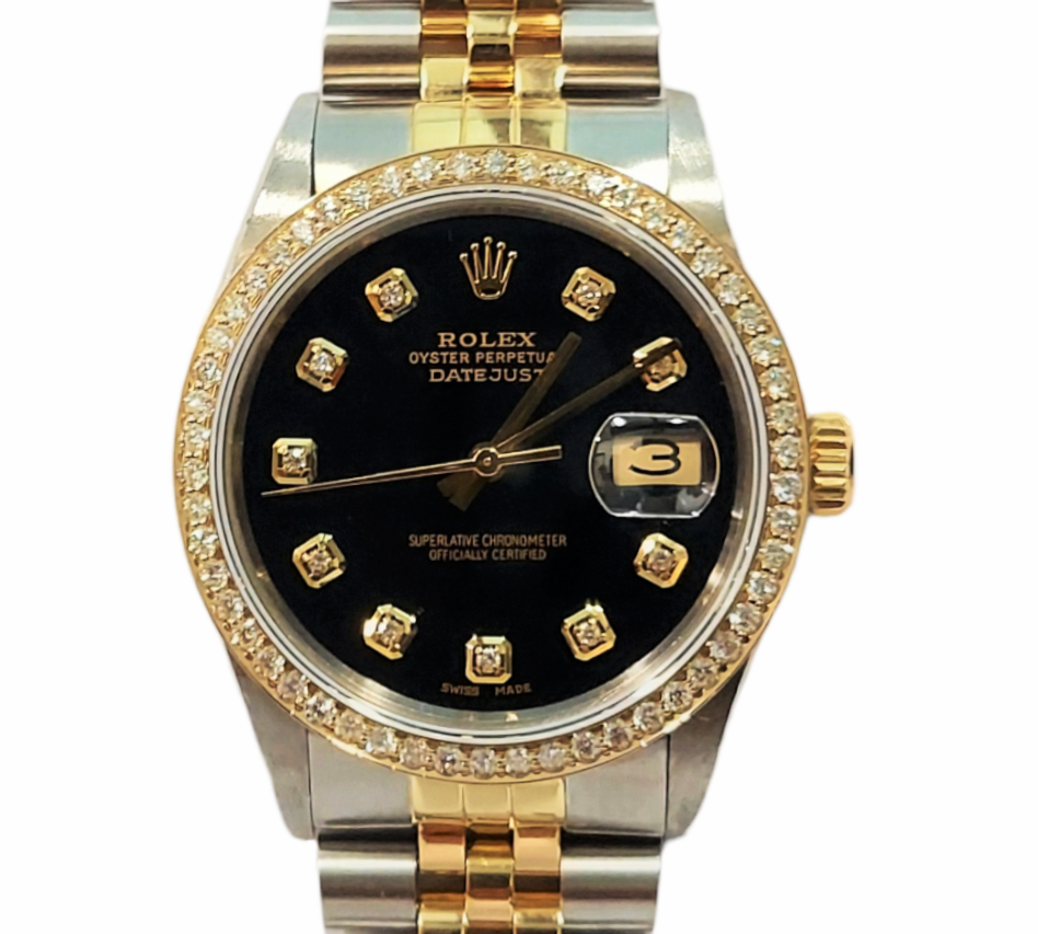 Rolex 16013 Datejust 36mm Black Diamond Jubilee